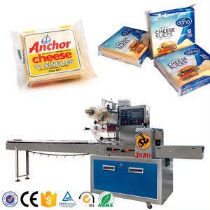 In stock automatic cheese packing machine for meat pie cheese slice packing machine for baked goods