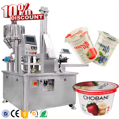 High Speed Automatic Yogurt Milk Cup Filling Sealing Machine Jam Yogurt Cup Filling Packing Machine