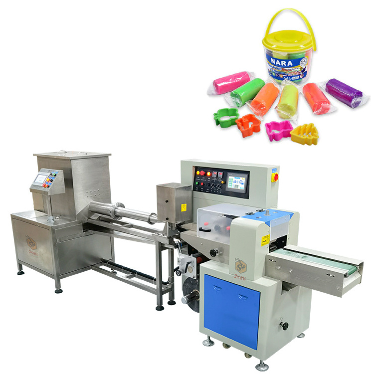 Full Automatic Play Dough Bag Packing Machine Sealing Dough Modeling Clay Packing Machine Play Dough Flow Packing Machine