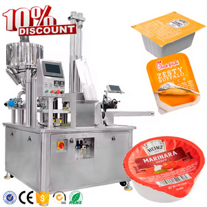 Automatic 1oz 3oz Sauce Cup Filling Packing Machine Dipping Sauce Cup Packing Machine Ketchup Sauce Cup Filling Sealing Machine