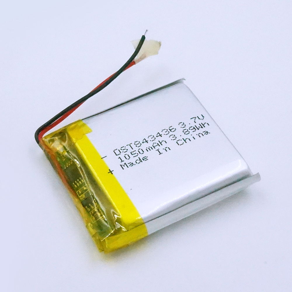 Mini MSDS 843436 1050mAh 3.7V Game Player Battery 510 Cartridge Battery 2v 1000ah Battery For RC