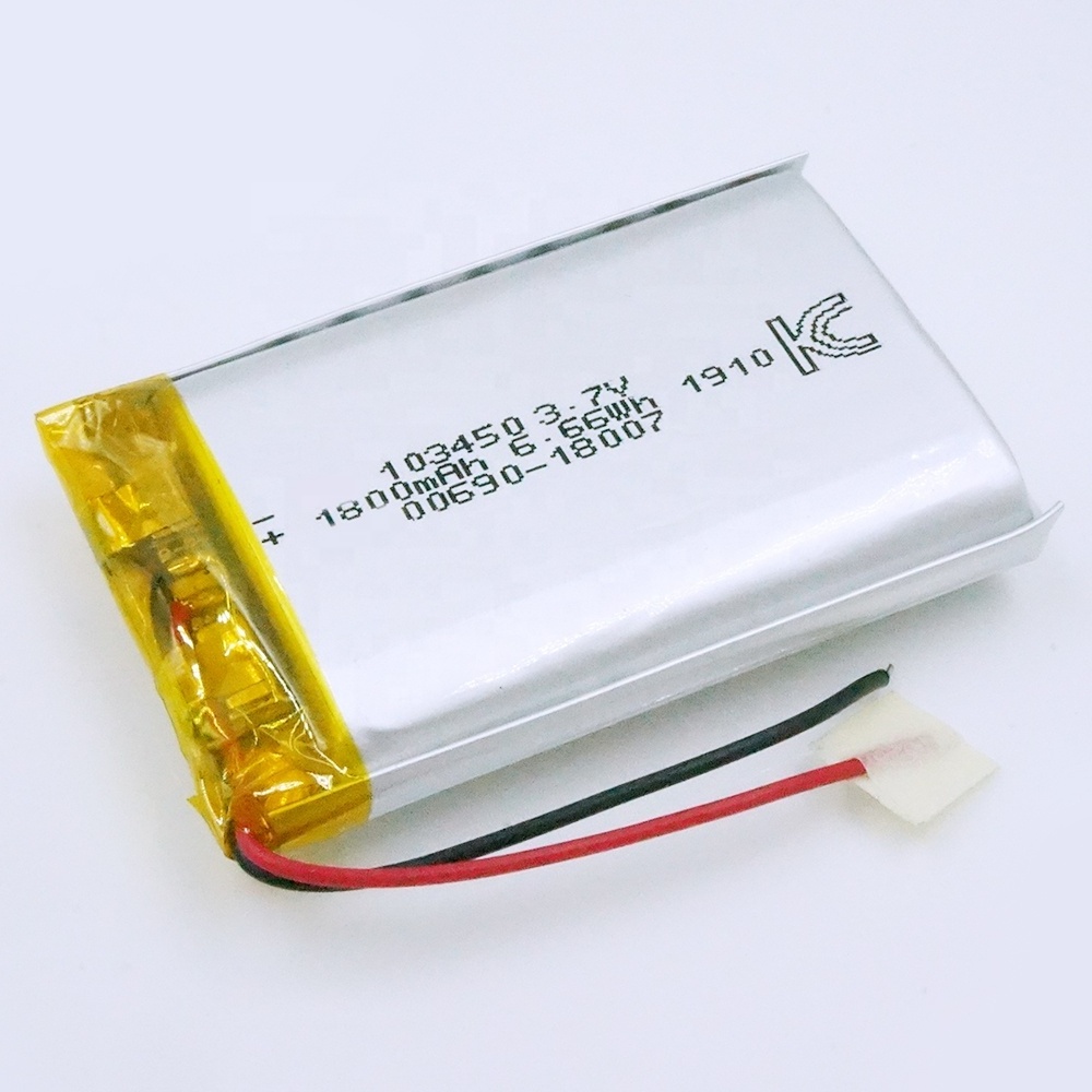 103450 3.7V 1800mAh 6.66Wh 702030 3.7v 300mah lipo battery 3.7 v lipo battery 2000mah lipo battery 3.7v 100mah yp401720