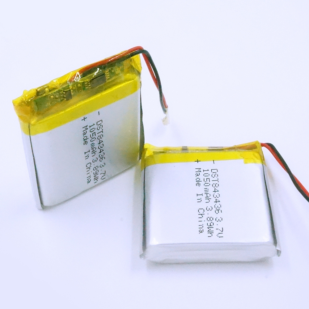 Mini MSDS 843436 1050mAh 3.7V Game Player Battery 510 Cartridge Battery 2v 1000ah Battery For RC