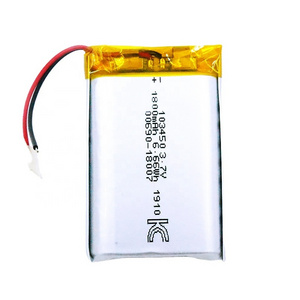 103450 3.7V 1800mAh 6.66Wh 702030 3.7v 300mah lipo battery 3.7 v lipo battery 2000mah lipo battery 3.7v 100mah yp401720