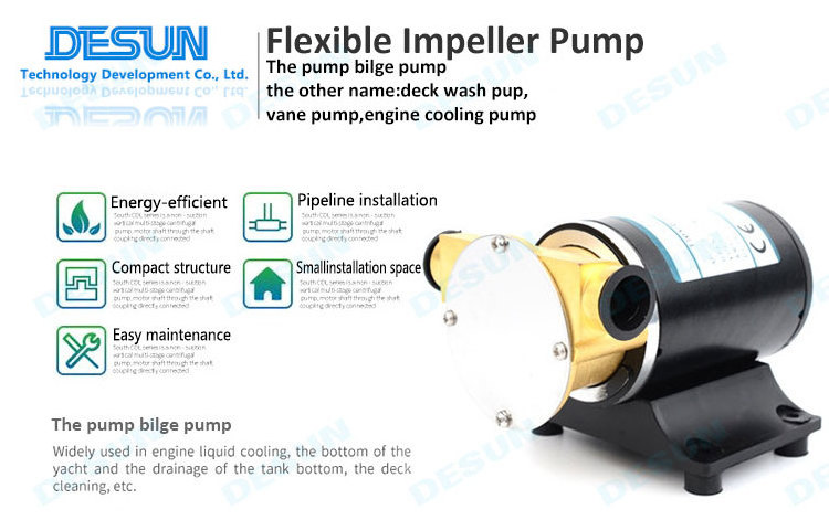 FIP-3200 Impeller Marine Water Pump 12V 24V Self Priming Ship's yacht deck large flow flushing pump, impeller, centrifugal flush