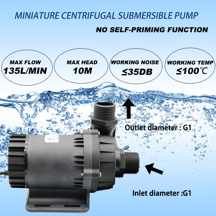 High Flow Rate Electric Micro  Fountain Pool Water Pump 24V CPU Server Cooling Circulation Pump