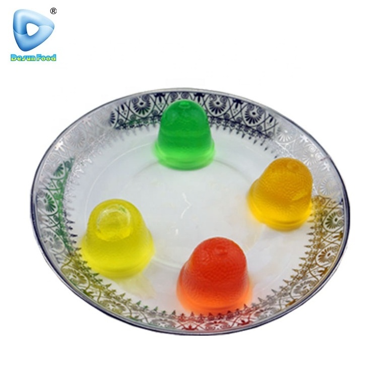 Colorful mini fruit cup jelly for kids