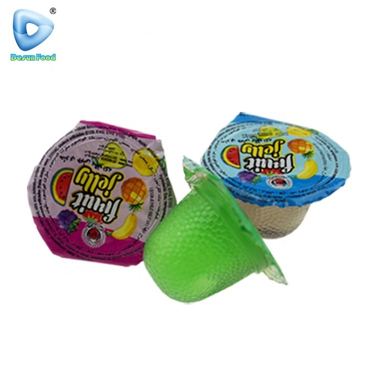 Colorful mini fruit cup jelly for kids