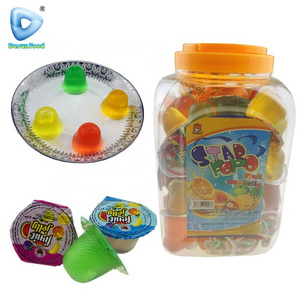 Colorful mini fruit cup jelly for kids