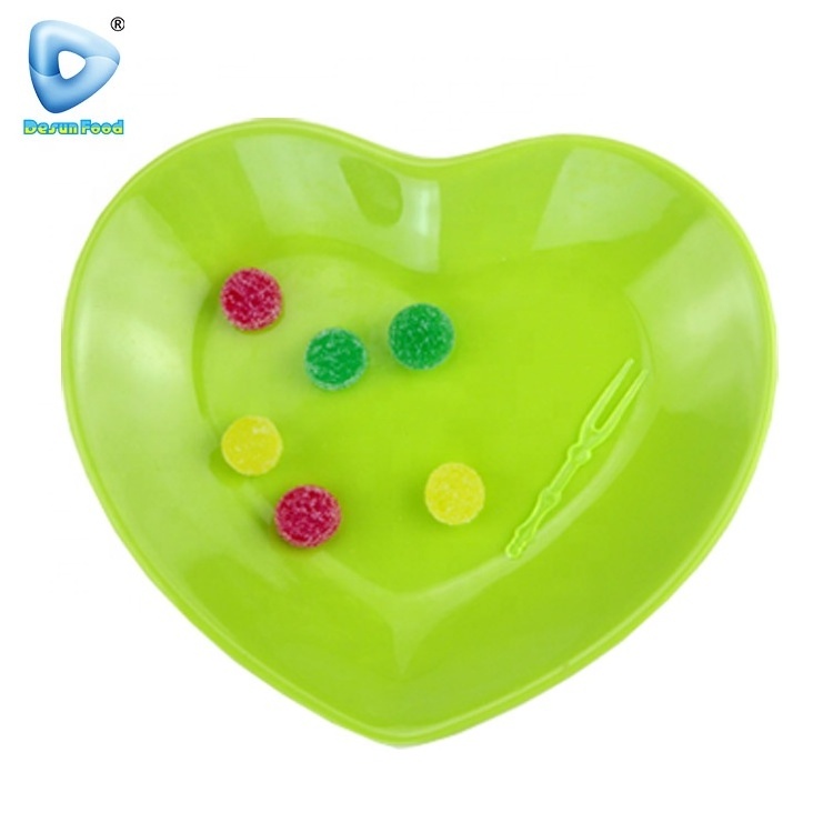 Traffic light jelly ball gummy candy mix fruit traffic light soft lollipop candy