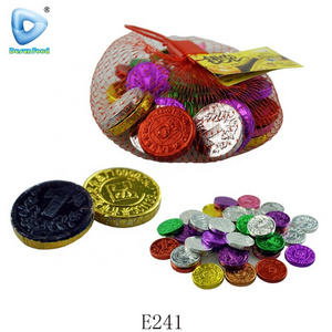 Hot sell china cheap multicolour gold chocolate coin