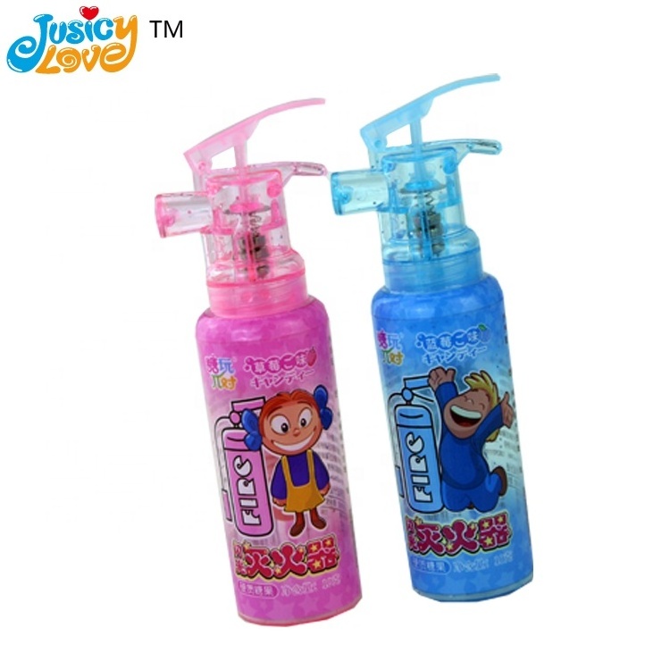 High-quality light up fire extinguisher swirl lollipop hard candy toys