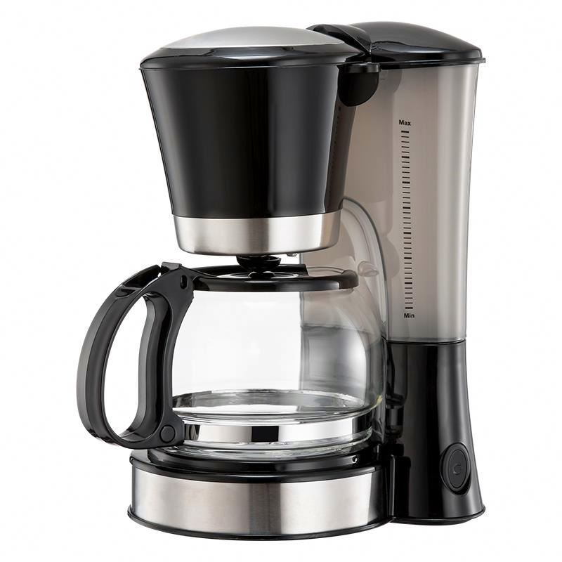 6 cup home appliances low wattage electric drip coffee maker with 0.6l glass coffee pot