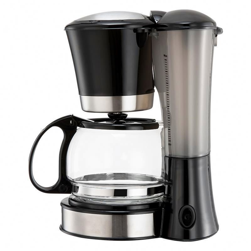 6 cup home appliances low wattage electric drip coffee maker with 0.6l glass coffee pot