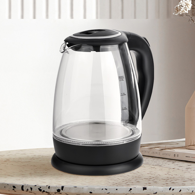 Household 1.8L Glass Electric Hot Water Kettle Boiled Water Kettle With Blue Led Indicative Light