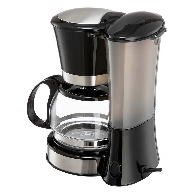 6 cup home appliances low wattage electric drip coffee maker with 0.6l glass coffee pot