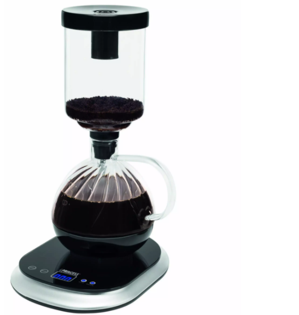 Home Kitchen Wooden  3cups Electric siphon espresso coffee maker coffee machine