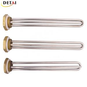 Heater U Type 220v Heating Element Screw Plug Heater water heating element for Heater with thermostat in stock