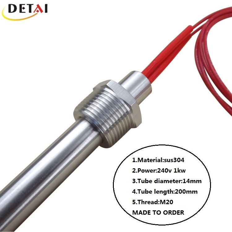 Industrial Heating Element 14mm Diameter  Cartridge Heater Tubular Heating Element Electric Heater