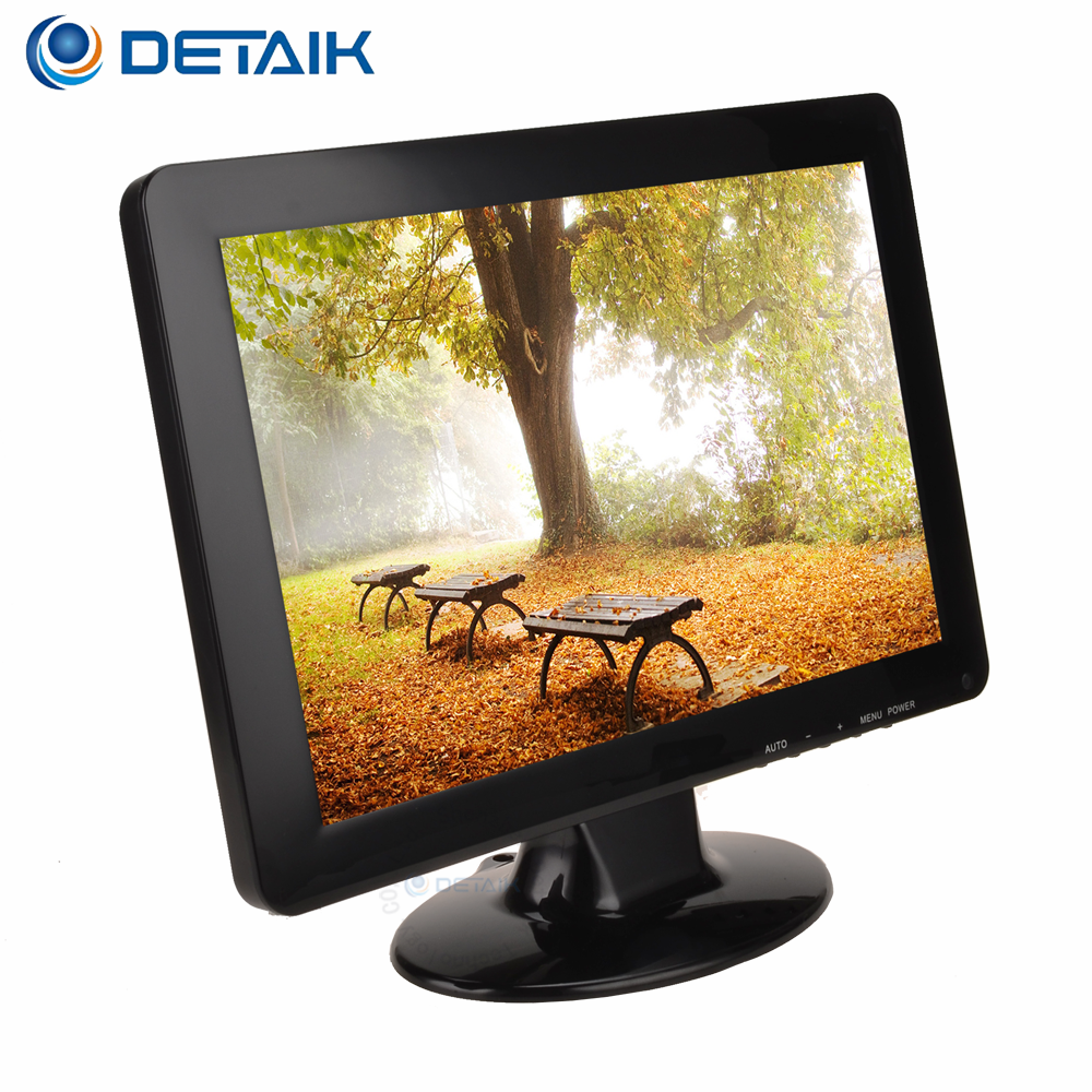 12 Inch 12 Volt DC TFT LED CCTV Monitor Low Price 12Inch LCD Car PC Monitor with BNC Input