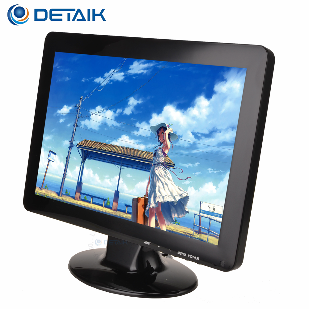 12 Inch 12 Volt DC TFT LED CCTV Monitor Low Price 12Inch LCD Car PC Monitor with BNC Input