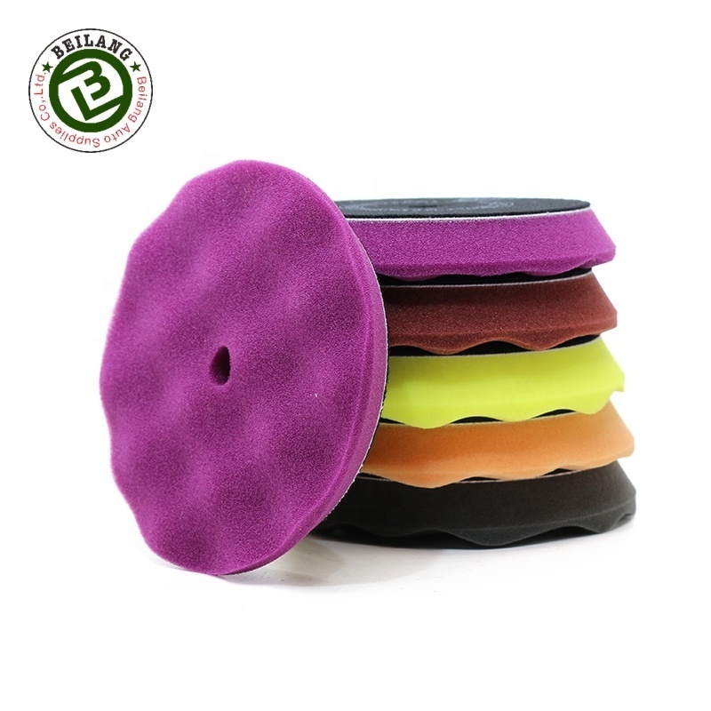 6pcs Wave Foam Polishing Pad Car Buffing and Polishing Pad Kit For Auto Polish