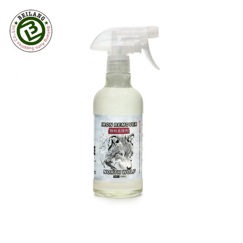 North Wolf Iron Remover Powder Liquid Spray 500ml Cleaning Rust Remover Car Wheel Cleaner