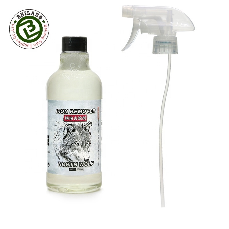 North Wolf Iron Remover Powder Liquid Spray 500ml Cleaning Rust Remover Car Wheel Cleaner