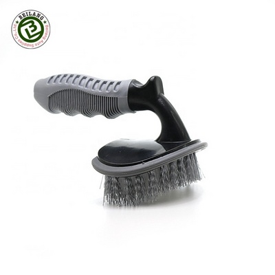 Car brush auto wheel hub brush car wheel cleaning grey detail brush