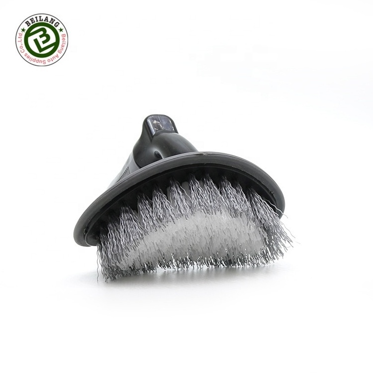 Car brush auto wheel hub brush car wheel cleaning grey detail brush