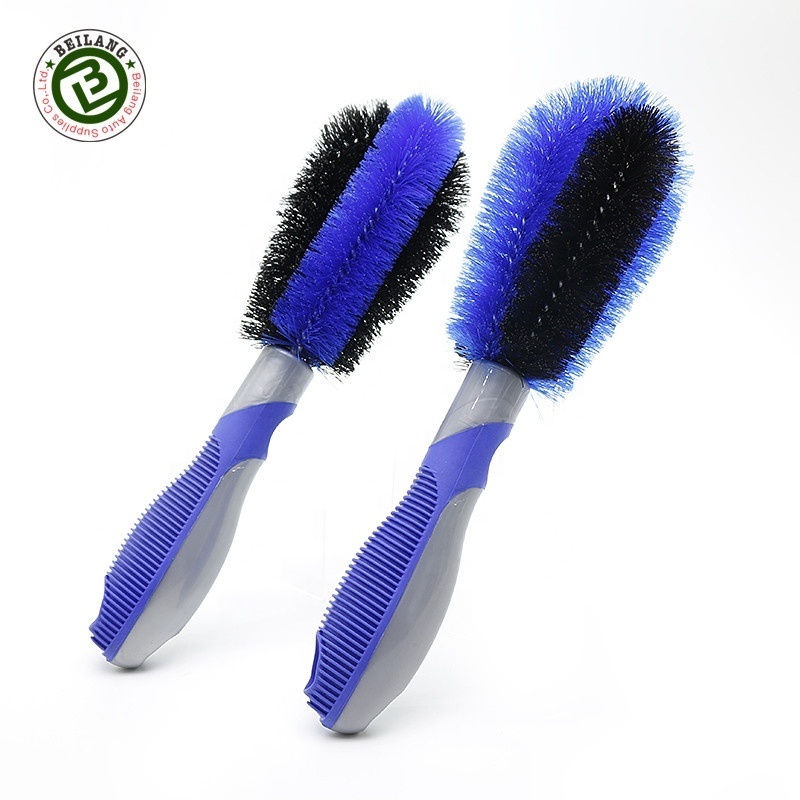 Car Wheel Tire Rim Soft Plastic Bristle Scratch-less Wash Brush For Motorcycle Detailing