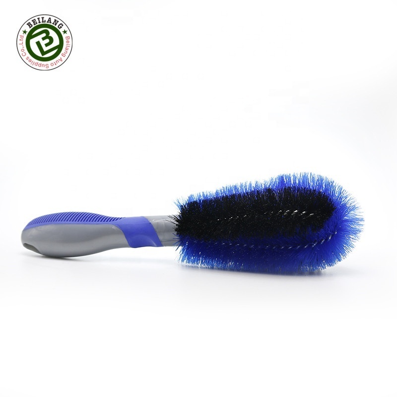 Car Wheel Tire Rim Soft Plastic Bristle Scratch-less Wash Brush For Motorcycle Detailing