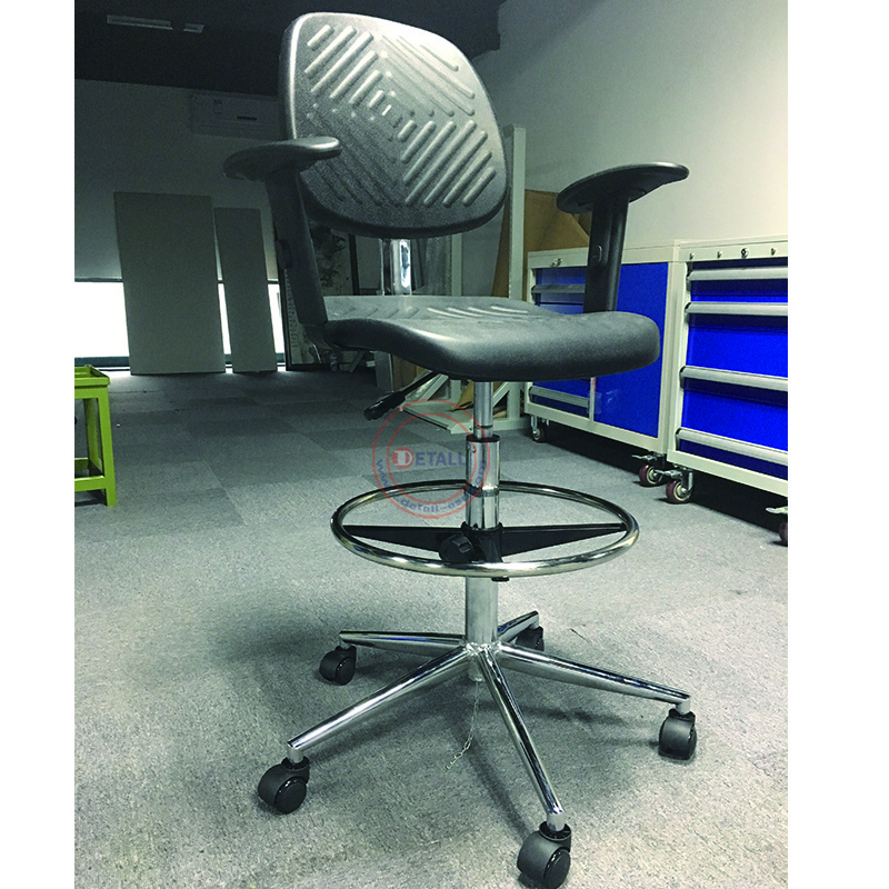 esd sit standing PU lab chair high quality esd laboratory anti static chair with arm rest