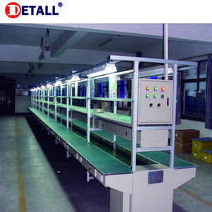 modular TV and air conditioner pvc conveyor belt production line with mobile assembly line table