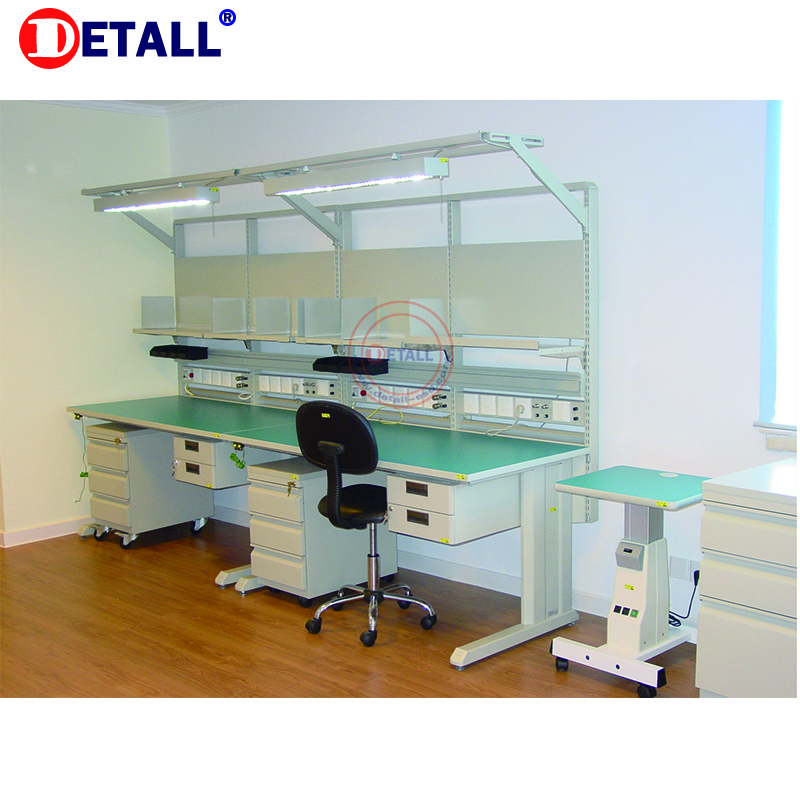 anti static work station electronics mobile dental lab workbench cell phone repair technician esd work table with computer