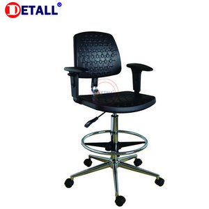 Sewing chair PU Leather ESD Chairs for Lab Office with wheels