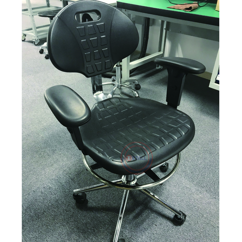 esd sit standing PU lab chair high quality esd laboratory anti static chair with arm rest