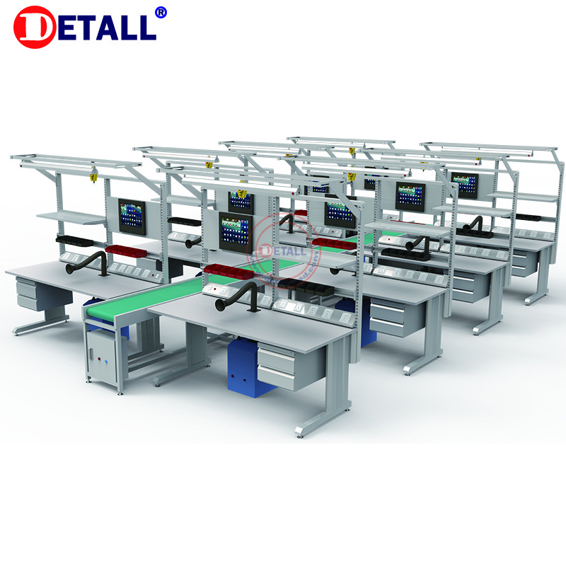 different assembly working tables lcd/led tv/air conditioner assembly line belt conveyor production line