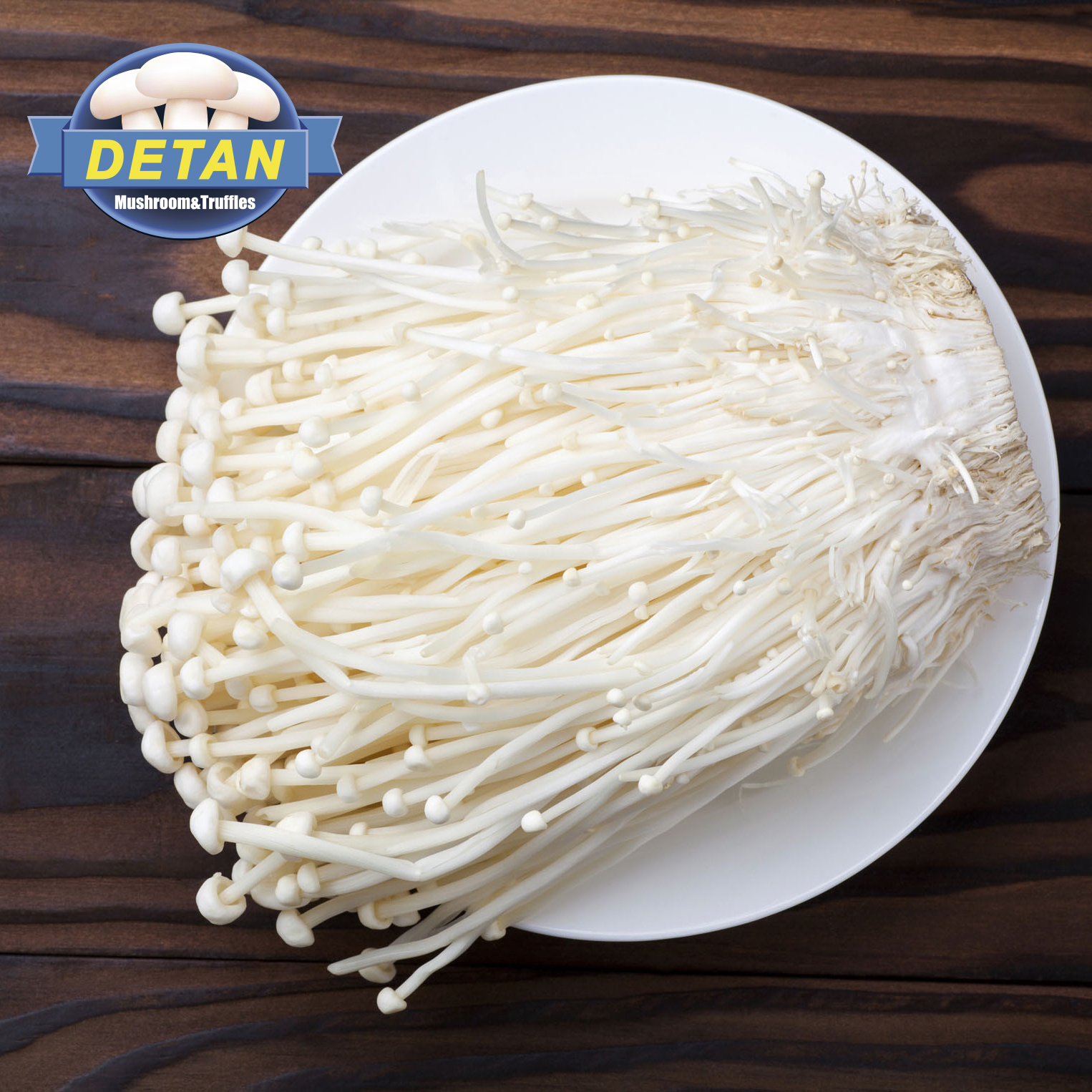 Detan Great Quality Chinese Exported Factory Cultivated Growing Exotic  Fresh Enokitake Fresh Enoki Mushroom