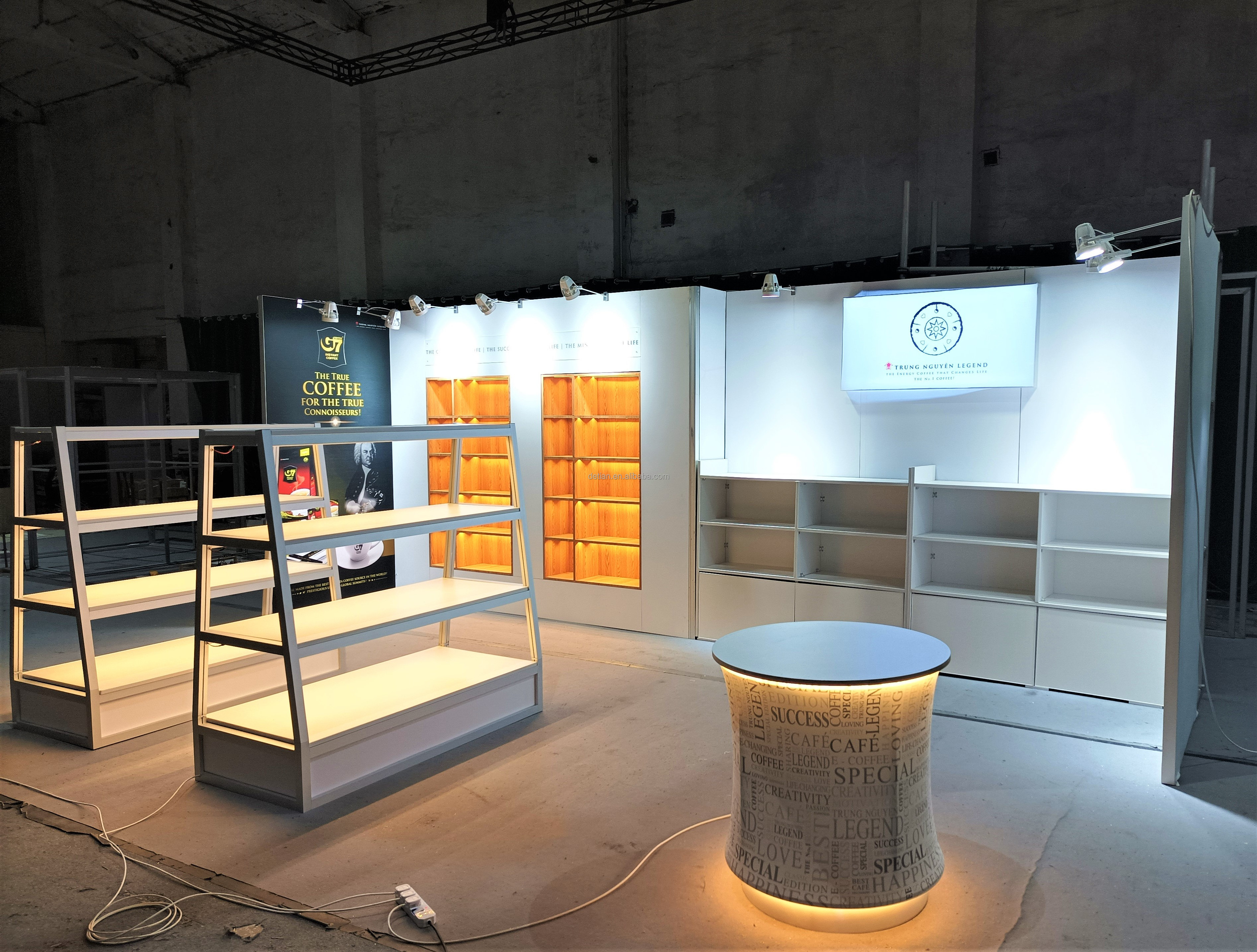 10-20 fast set up wooden exhibition booth trade show booth stand for Exhibition