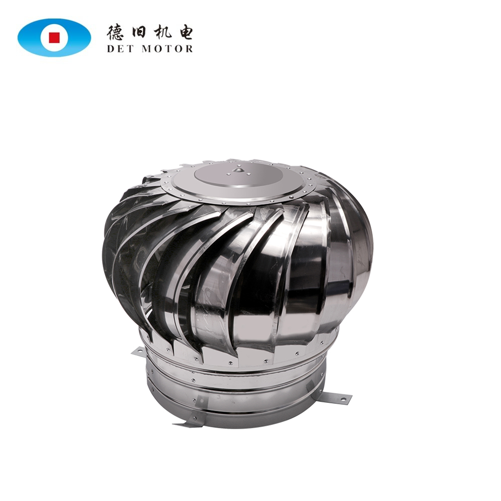 Stainless steel material wind driven circle turbine no power roof ventilation fan