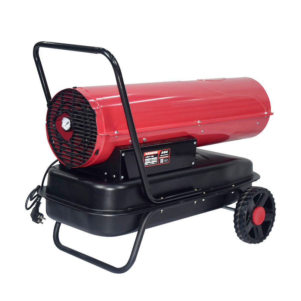 30KW industrial diesel heat gun oil heater portable mobile kerosene forced air heater for indoor outdoor construction