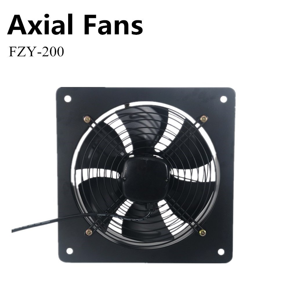 2000 cfm exhaust fan 3 phase FZY square industrial wall fan 200mm Net External rotor Axial exhaust Fan