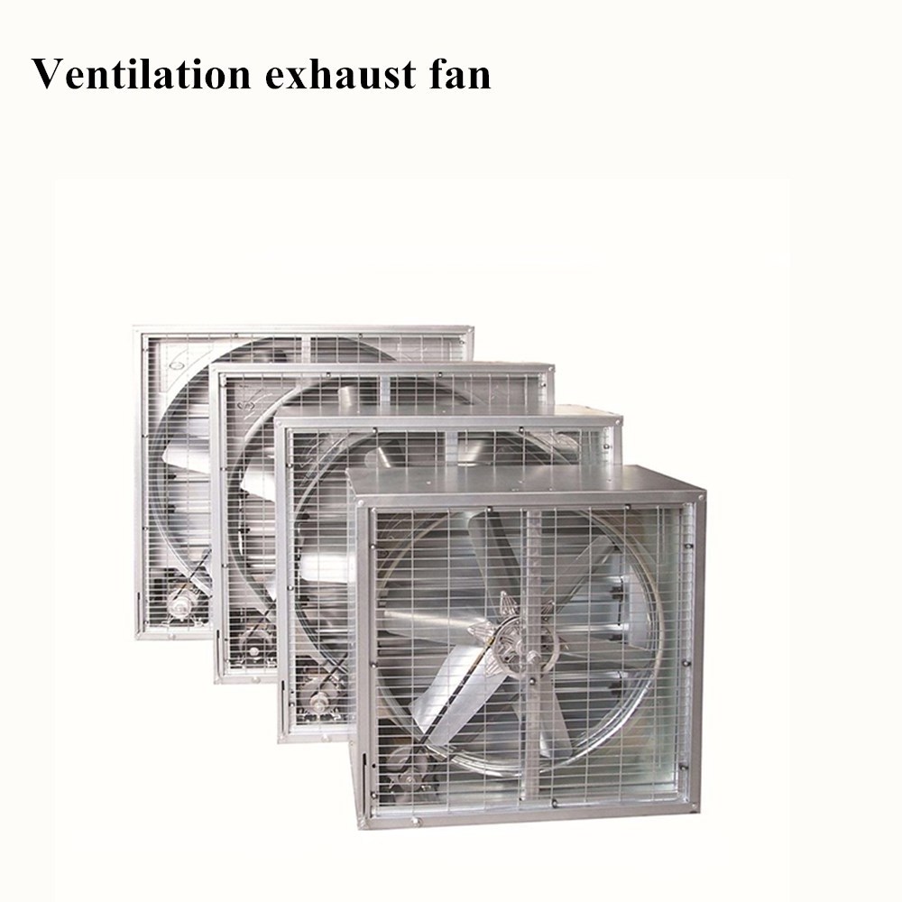 3 Phase 48 Inch Outdoor Shutter Poultry Exhaust Fan AC Powered with Steel Blades Wall Mounted for Saudi Arabia Industrial Roof