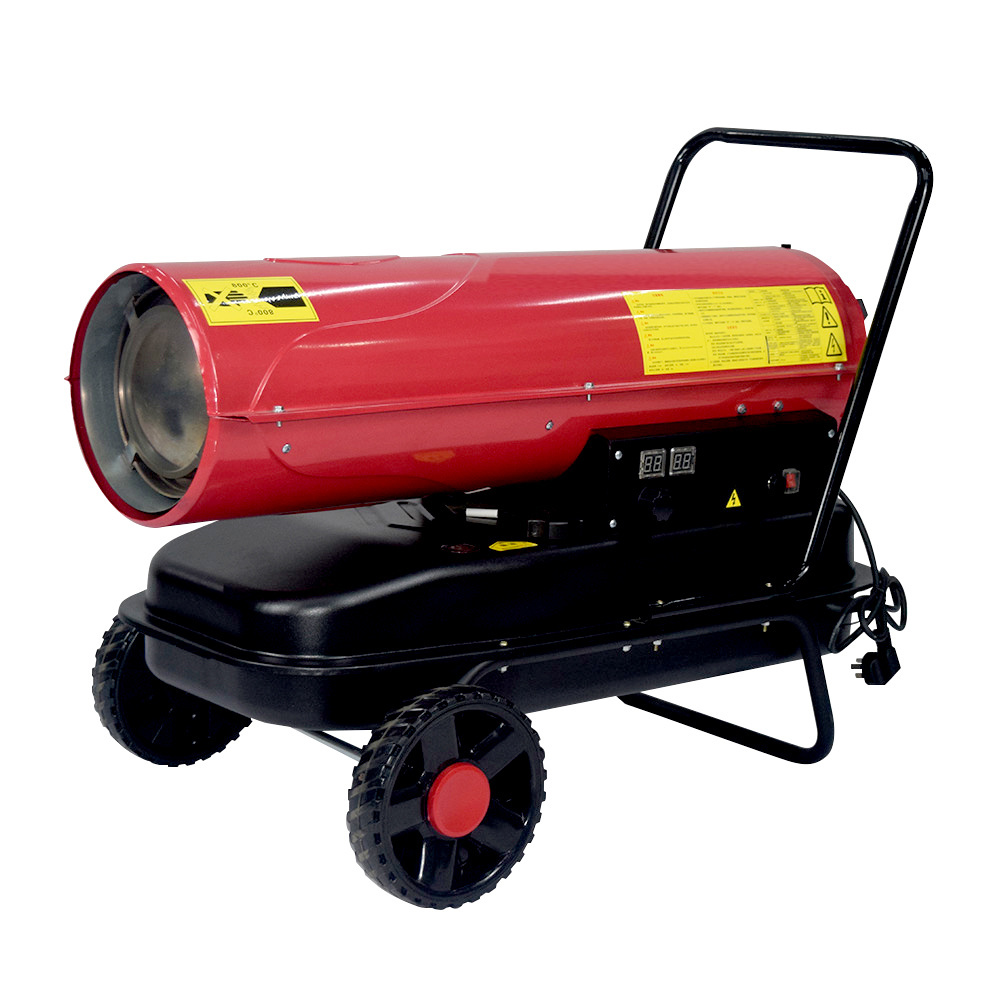 30KW industrial diesel heat gun oil heater portable mobile kerosene forced air heater for indoor outdoor construction