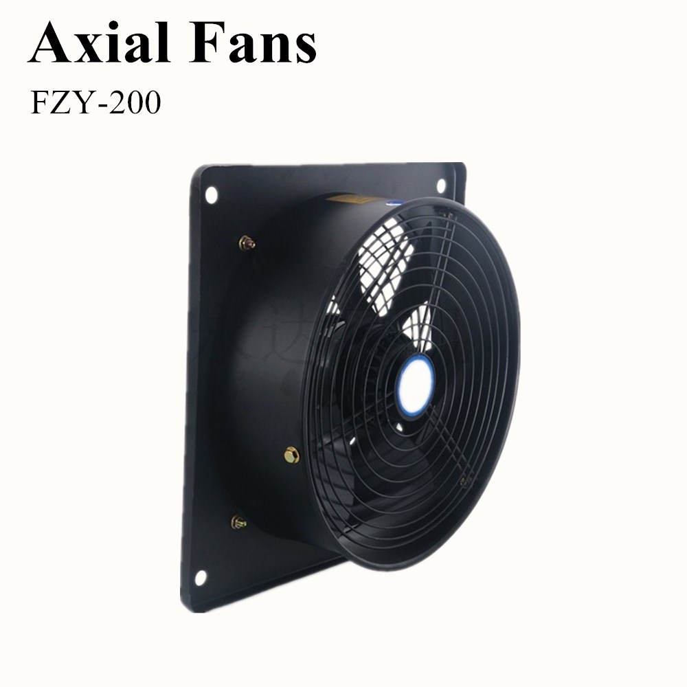 2000 cfm exhaust fan 3 phase FZY square industrial wall fan 200mm Net External rotor Axial exhaust Fan