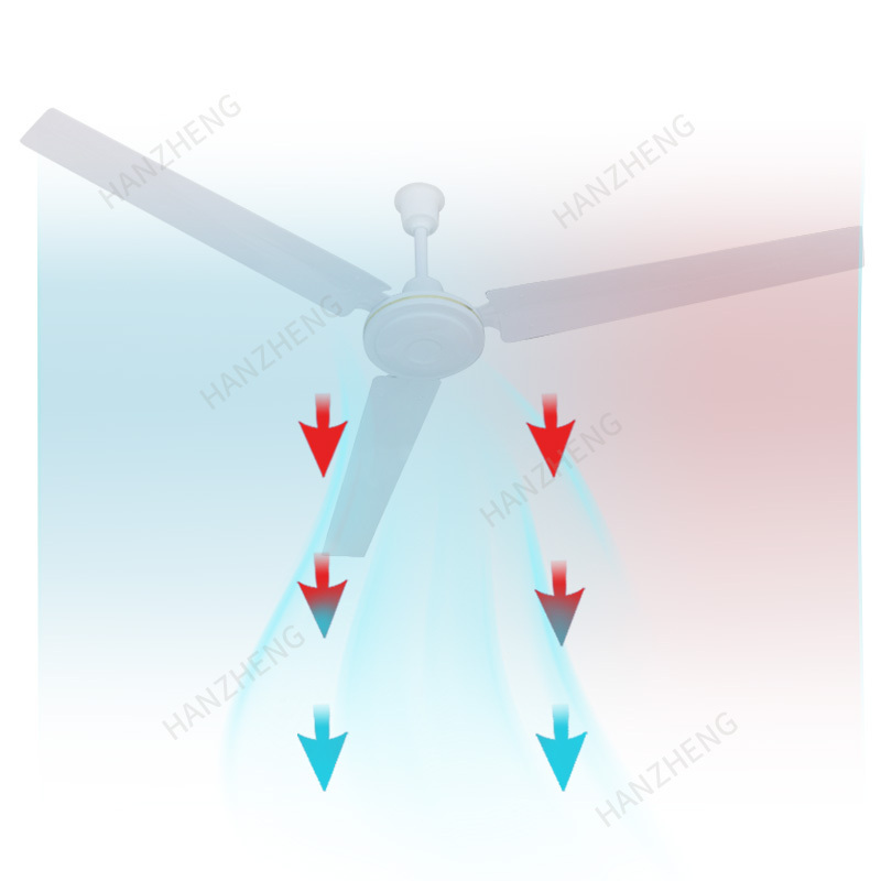 Upgraded household wind power energy-saving and silent three leaf ceiling fan