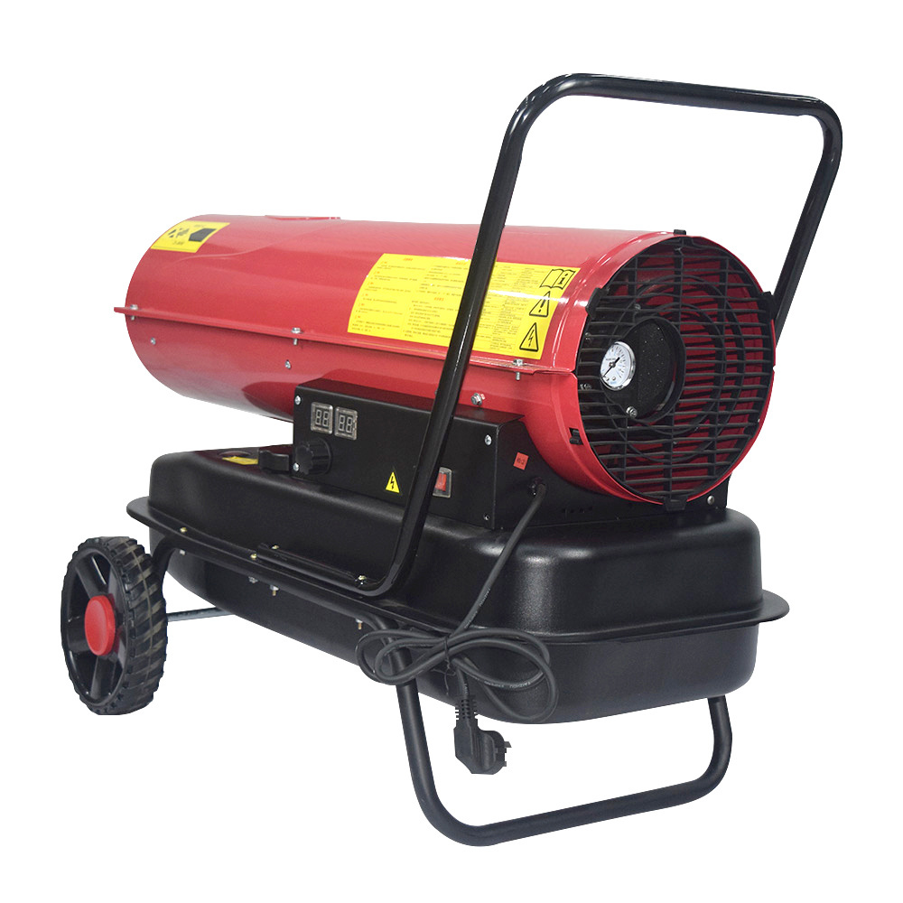 30KW industrial diesel heat gun oil heater portable mobile kerosene forced air heater for indoor outdoor construction