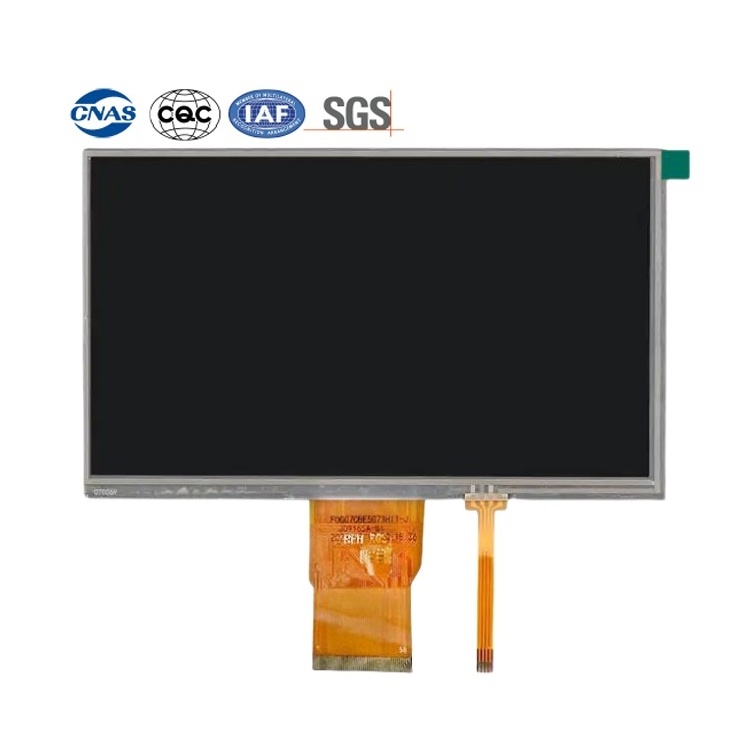 Outdoor high brightness 1000 nits 800x480 50pin resistive touch screen 7 inch tft lcd module LCD panel lcd display