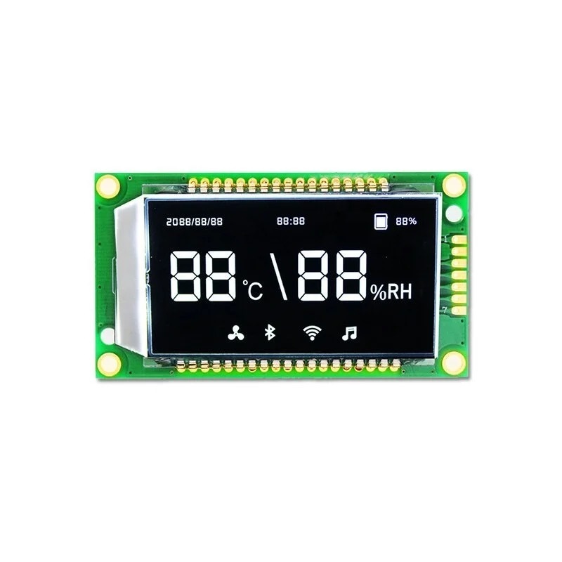 Free samples Factory custom TN STN FSTN HTN bule red grey 7-segment display seven segment 3 digit segment lcd